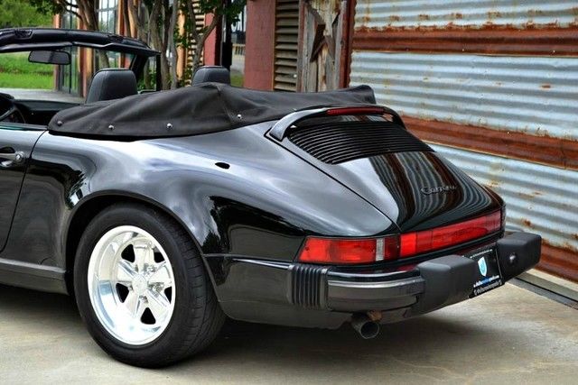 1988 Black Porsche 911 Convertible