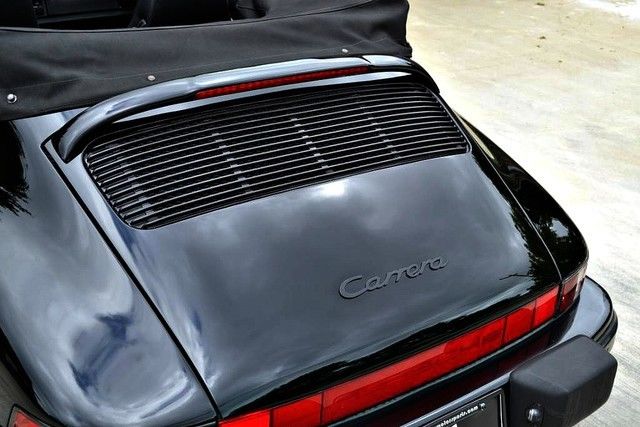 1988 Black Porsche 911 Convertible