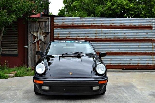 1988 Black Porsche 911 Convertible