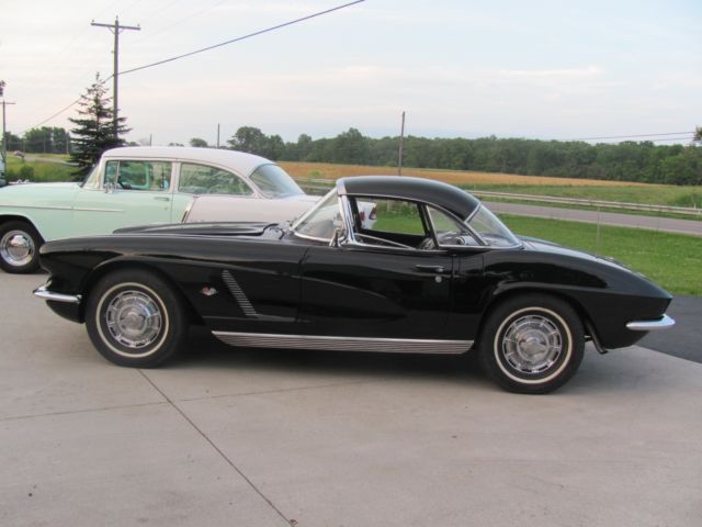 1962 Black Chevrolet Corvette Convertible