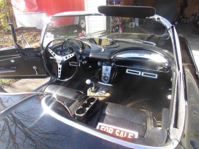 1962 Black Chevrolet Corvette Convertible