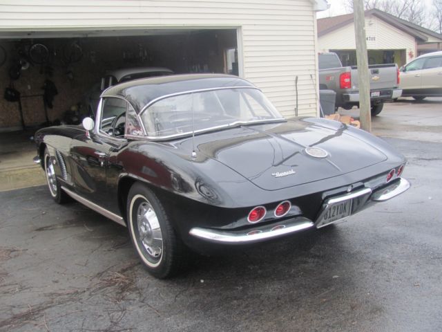 1962 Black Chevrolet Corvette Convertible