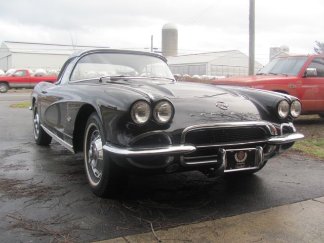 1962 Black Chevrolet Corvette Convertible