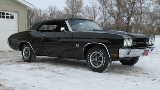 1970 Black Chevrolet Chevelle Convertible