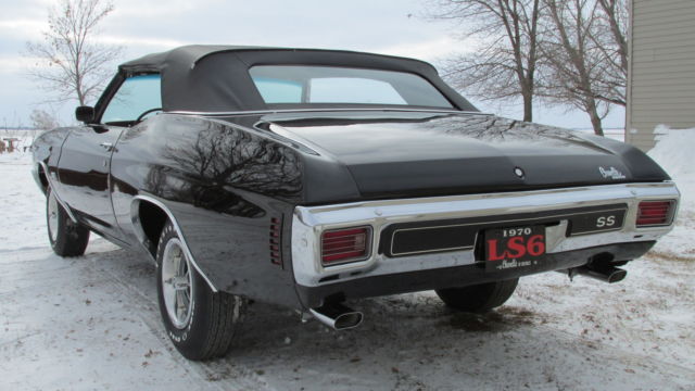 1970 Black Chevrolet Chevelle Convertible