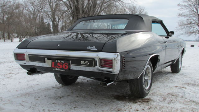 1970 Black Chevrolet Chevelle Convertible