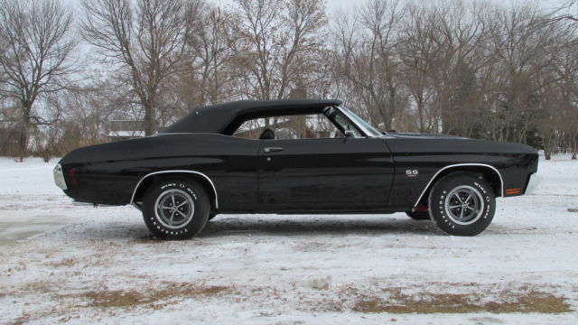 1970 Black Chevrolet Chevelle Convertible