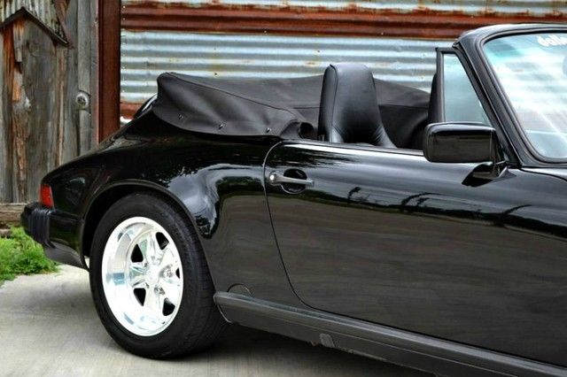 1988 Black Porsche 911 Convertible