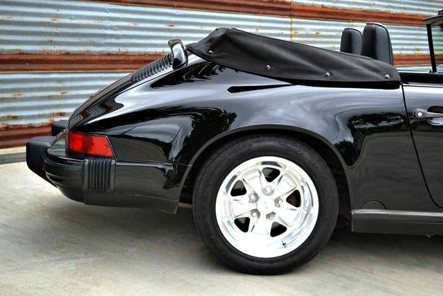 1988 Black Porsche 911 Convertible