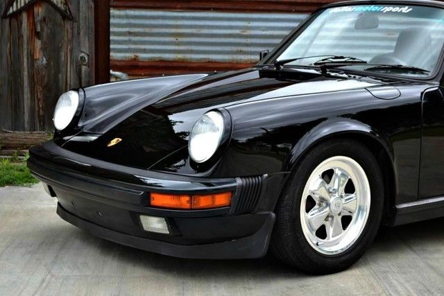 1988 Black Porsche 911 Convertible