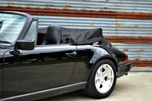 1988 Black Porsche 911 Convertible