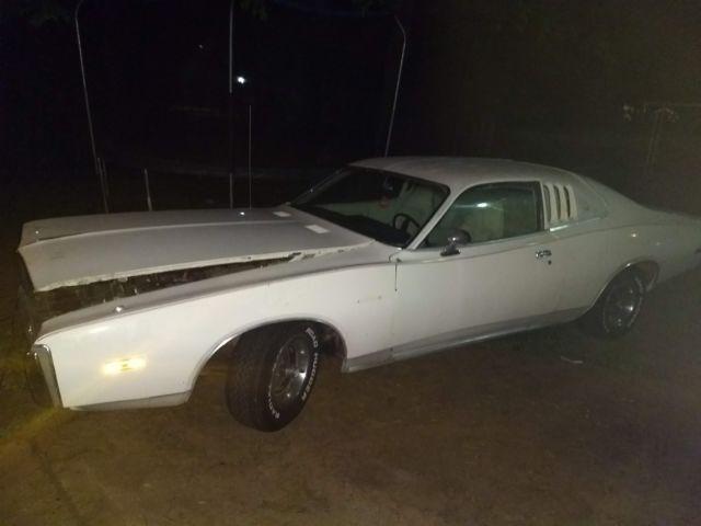 1973 White Dodge Charger Coupe