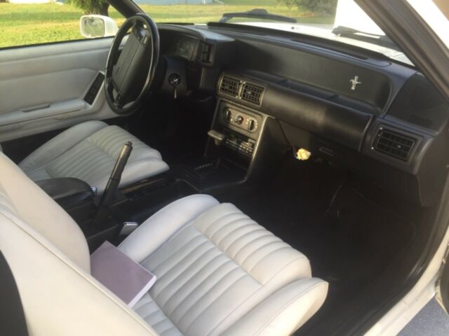 1993 White Ford Mustang Convertible