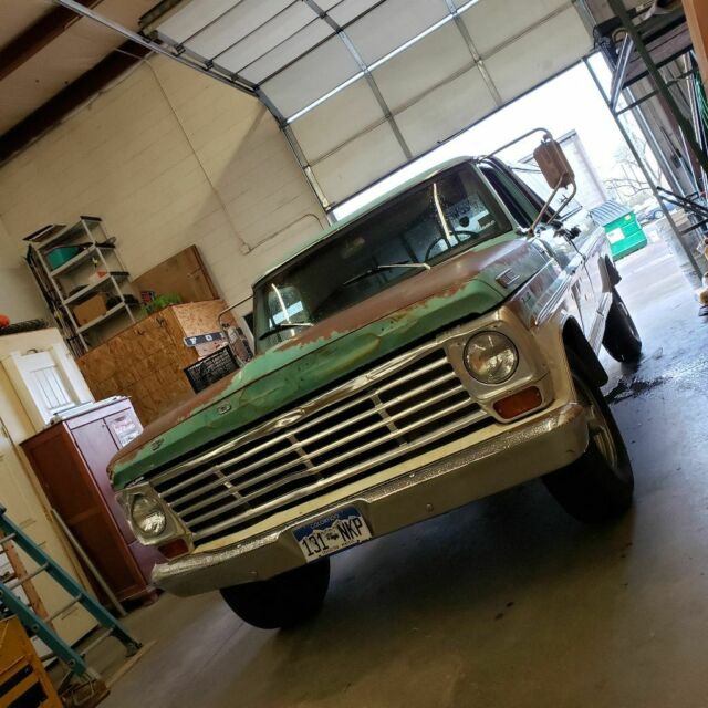 1967 Turquoise Ford F-250 Coupe