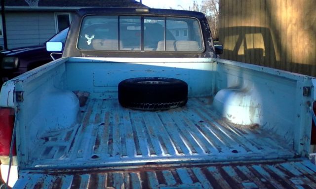 1990 Blue Ford F-150 Cab & Chassis