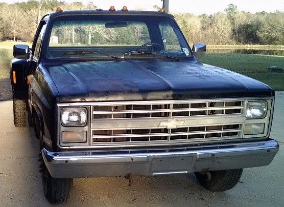 1985 Black Chevrolet C/K Pickup 3500 Standard Cab Pickup