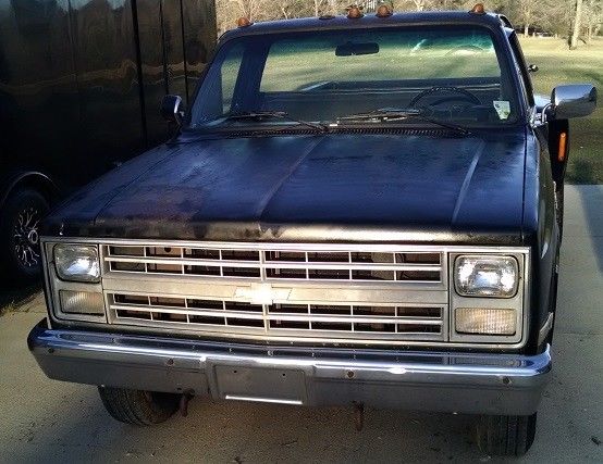 1985 Black Chevrolet C/K Pickup 3500 Standard Cab Pickup