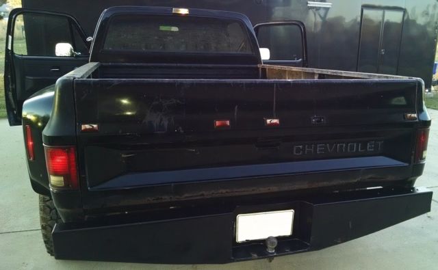 1985 Black Chevrolet C/K Pickup 3500 Standard Cab Pickup