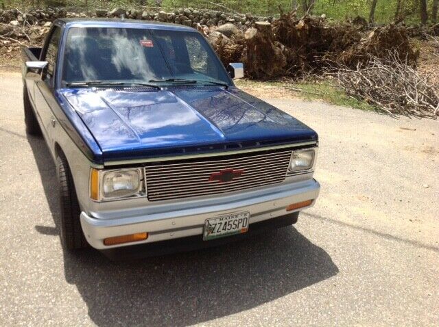 1986 Blue Chevrolet S-10 Standard Cab Pickup