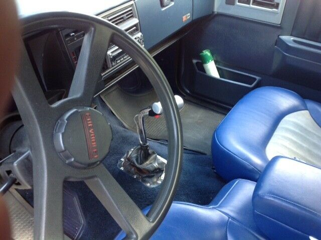 1986 Blue Chevrolet S-10 Standard Cab Pickup