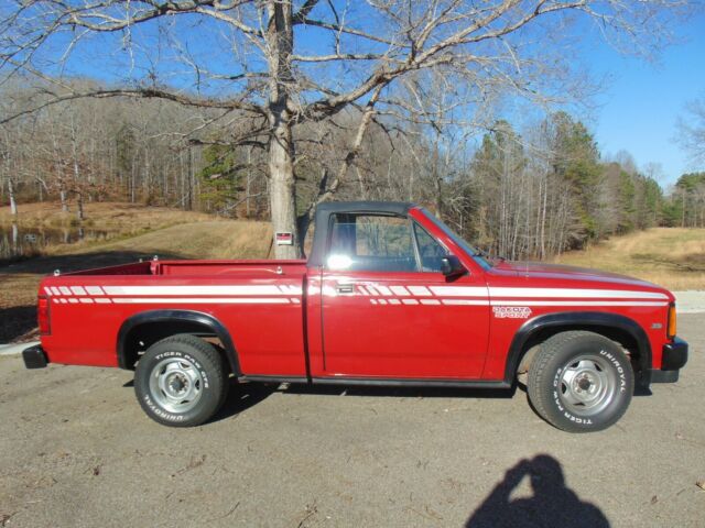 1990 Red Dodge Dakota Convertible pick up