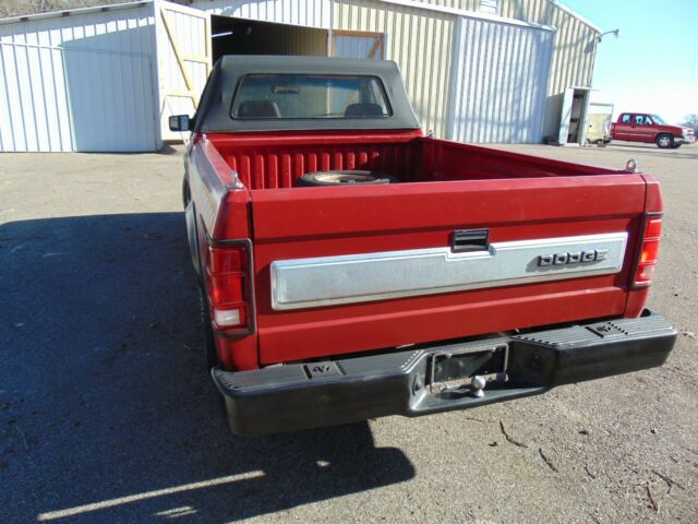 1990 Red Dodge Dakota Convertible pick up