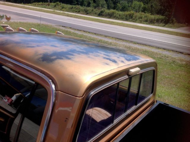 1985 gold and cream Dodge Ram 3500 Crew Cab Pickup