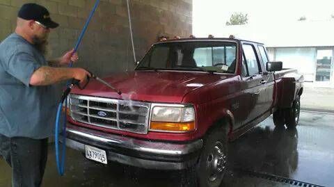 1994 Red Ford F-350 Extended Cab Pickup