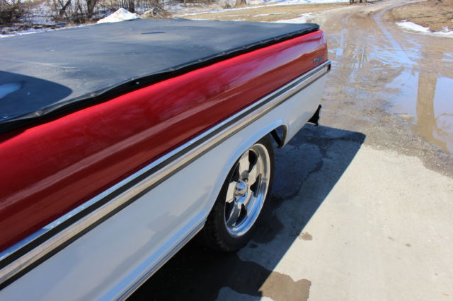 1970 Red and White Ford F-100 Standard Cab Pickup