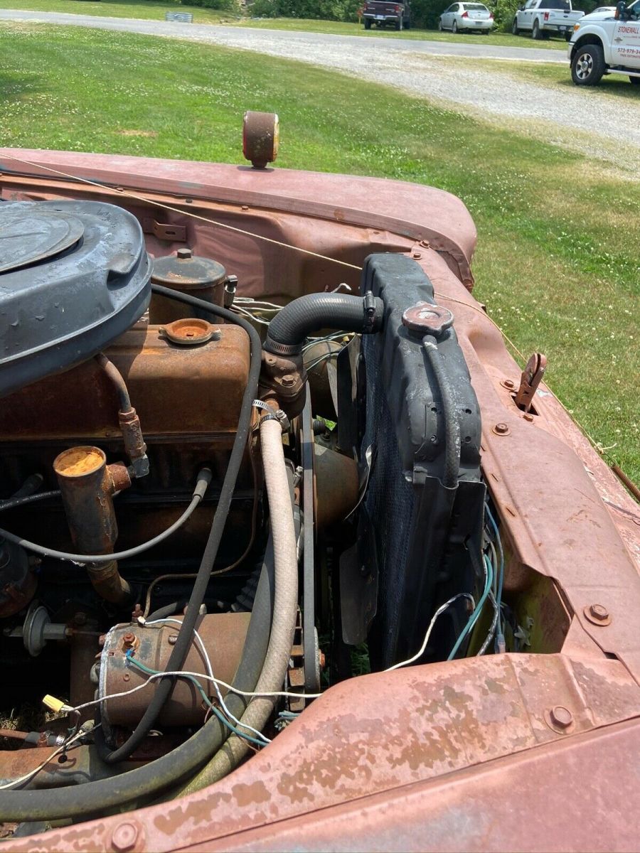 1958 Primer brown Chevrolet Truck Cab and working wrecker