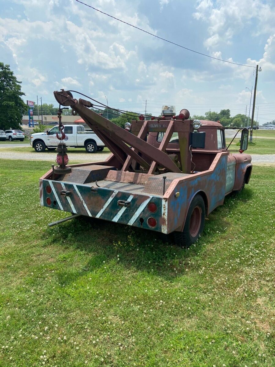 1958 Primer brown Chevrolet Truck Cab and working wrecker