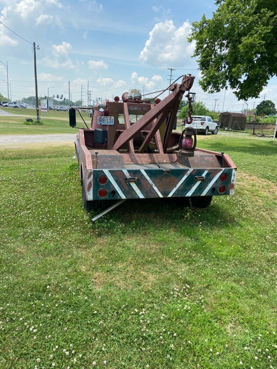 1958 Primer brown Chevrolet Truck Cab and working wrecker