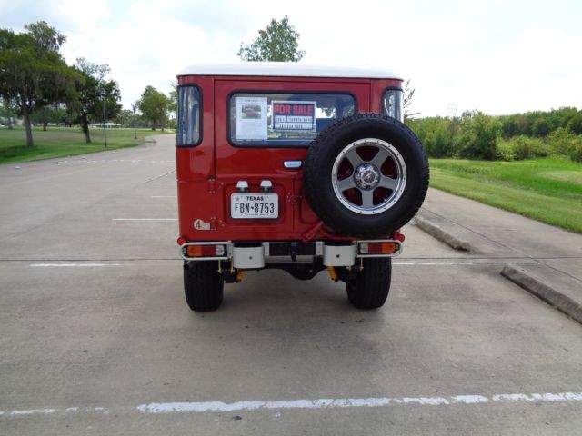 1981 Red Toyota Land Cruiser Removable Hardtop