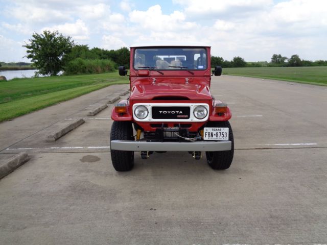 1981 Red Toyota Land Cruiser Removable Hardtop