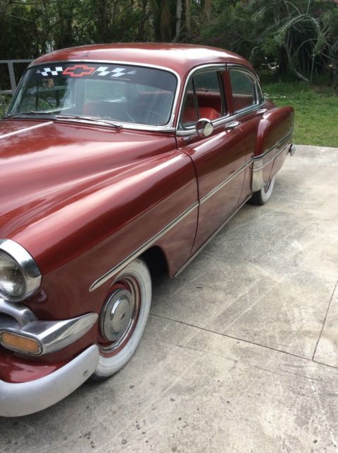 1954 Red Chevrolet Bel Air/150/210