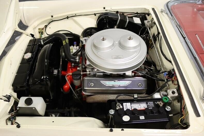 1957 White Ford Thunderbird Convertible