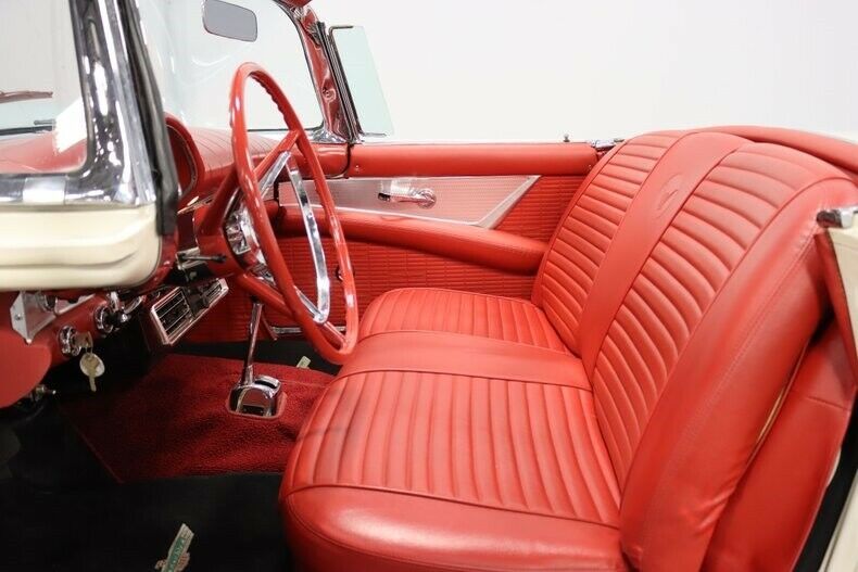 1957 White Ford Thunderbird Convertible