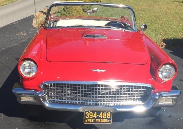 1957 Red Ford Thunderbird