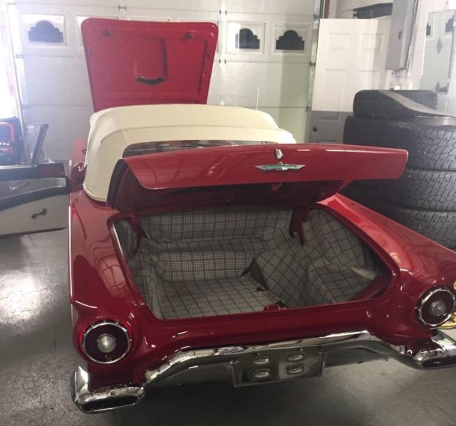 1957 Red Ford Thunderbird