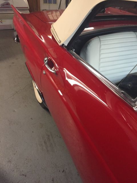 1957 Red Ford Thunderbird