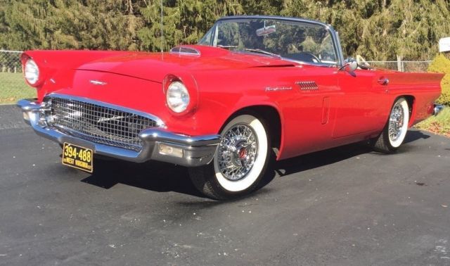 1957 Red Ford Thunderbird
