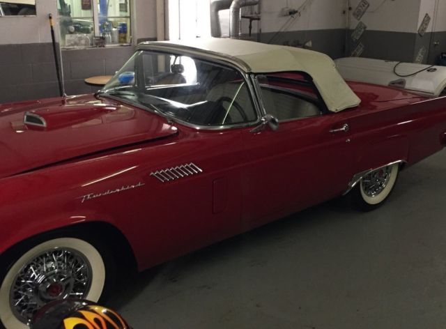1957 Red Ford Thunderbird