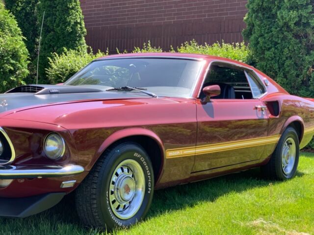 1969 Royal Maroon Ford Mustang Coupe