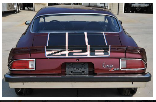 1974 Burgundy Chevrolet Camaro Coupe