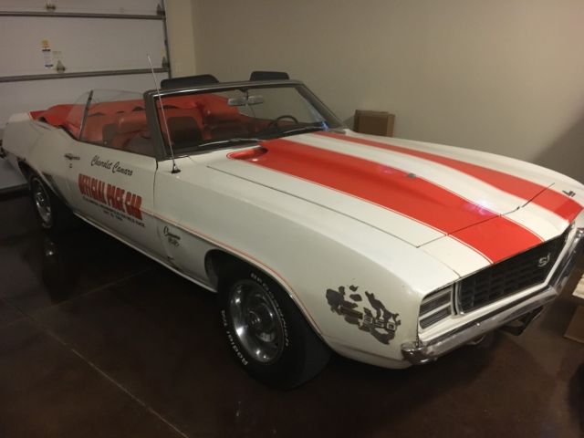 1969 White Chevrolet Camaro Convertible