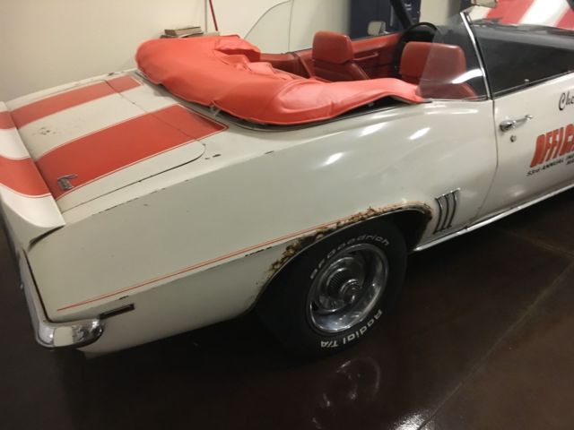 1969 White Chevrolet Camaro Convertible
