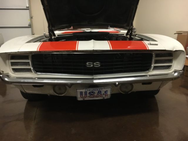 1969 White Chevrolet Camaro Convertible