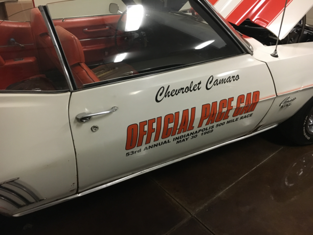 1969 White Chevrolet Camaro Convertible