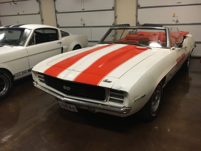 1969 White Chevrolet Camaro Convertible