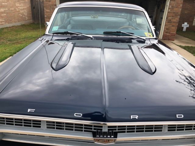 1967 Dark Metallic Blue Ford Fairlane Coupe